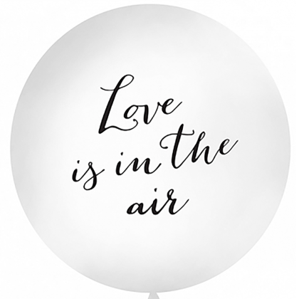 Огромен балон "Love is in the air" - black