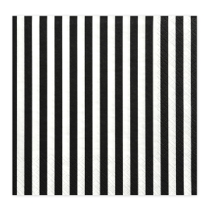 Парти салфетки Black & White stripes