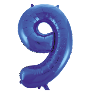 Фолиев балон цифра 9, Blue