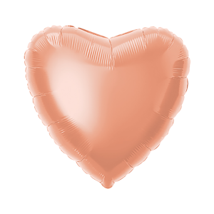 Фолиев балон "Сърце", Rose Gold