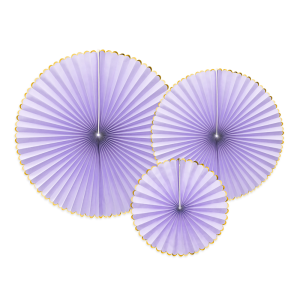 Висяща декорация, Хартиени ветрила - Lavender
