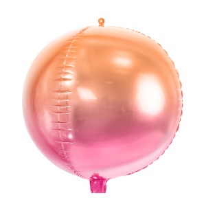 Фолиев балон ORB,Омбре Pink&Orange