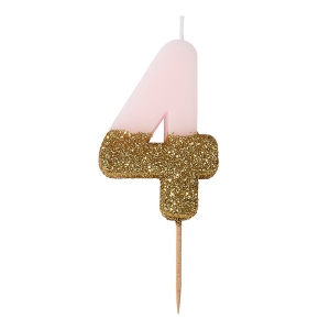 Свещички за рожден ден, Pink Glitter