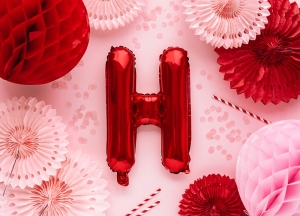 Фолиев Балон Буква "H", Red Velvet