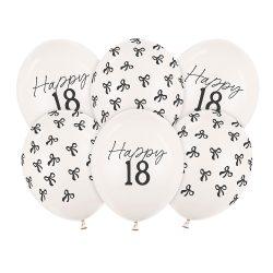 Балони за 18-ти рожден ден – Happy 18 с панделки
