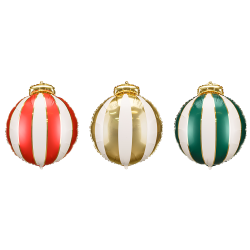 Фолиеви балони Коледни топки – комплект 3 бр