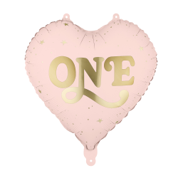 Фолиев балон Сърце ONE – розов