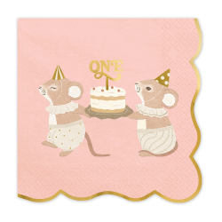 Салфетки One с мишлета, Розово
