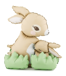 Стоящ фолиев балон,Зайчета