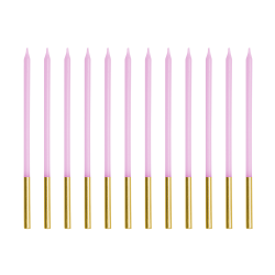 Дълги свещи за торта,Лилави