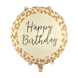 Фолиев балон Happy Birthday, Леопард