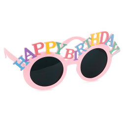 Розови парти очила Happy Birthday