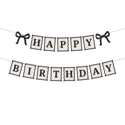 Банер  Happy Birthday с панделки