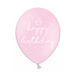 Латексови балони, Happy birthday - pink