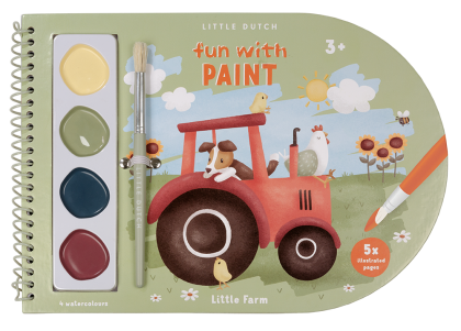 Книжка за Оцветяване с Боички Little Farm