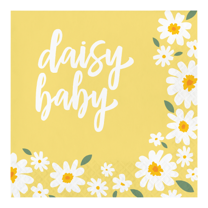  Големи салфетки, Маргаритки Daisy Baby