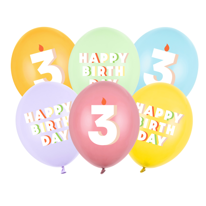 Празничен балонен сет с хелий – Happy Birthday