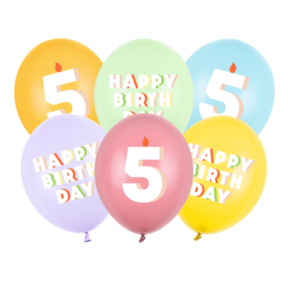 Празничен балонен сет с хелий – Happy Birthday