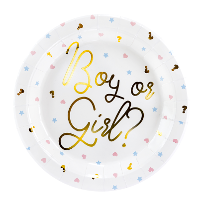 Картонени чинийки Boy or Girl?