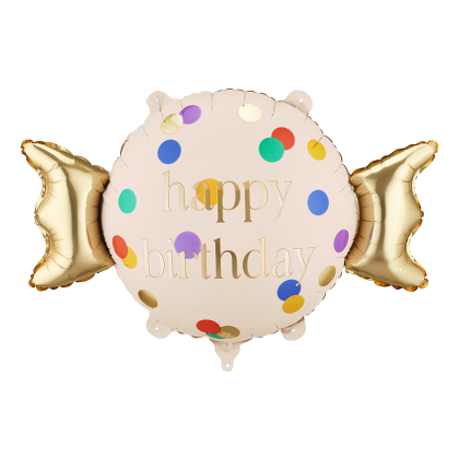 Фолиев балон Happy Birthday, Бонбон 