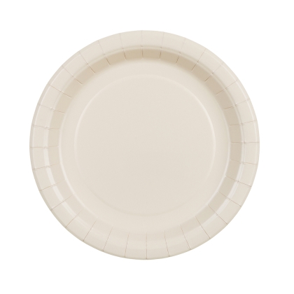 Картонени чинийки, Бейж 18 см.