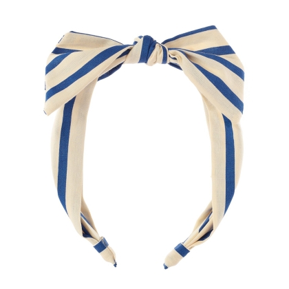 Детска диадема с панделка Riviera Stripe