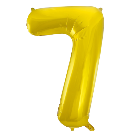 Фолиев балон цифра 7, Gold