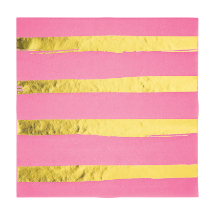 Stripes & Dots, Candy pink Големи салфетки