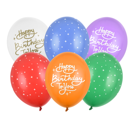 Латексови балони, Happy Birthday 