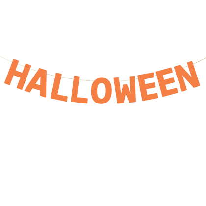 Парти банер Halloween Orange