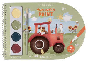 Книжка за Оцветяване с Боички Little Farm