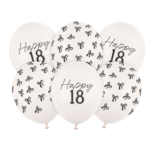 Балони за 18-ти рожден ден – Happy 18 с панделки