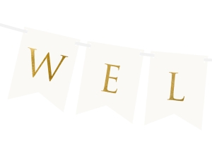 Банер за посрещане на бебе, Welcome