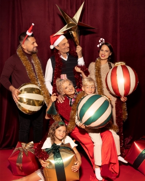 Фолиеви балони Коледни топки – комплект 3 бр