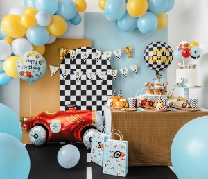 Фолиев балон Happy Birthday – Състезателни коли