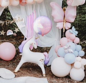 Фолиев балон Happy Birthday,Еднорог