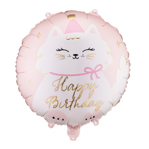 Фолиев балон Happy Birthday, Коте