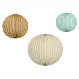 Комплект хартиени топки за украса,Blue Pastels