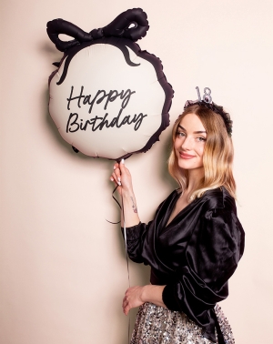 Фолиев балон с панделка, Happy Birthday