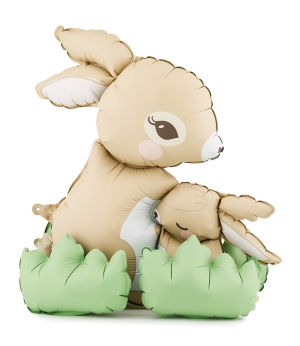 Стоящ фолиев балон,Зайчета