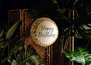 Фолиев балон Happy Birthday, Леопард