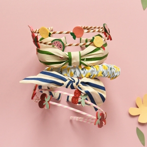 Детска диадема с панделка Riviera Stripe