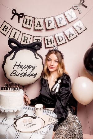 Банер  Happy Birthday с панделки