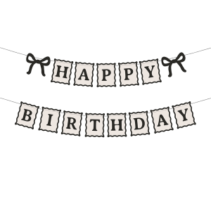 Банер  Happy Birthday с панделки