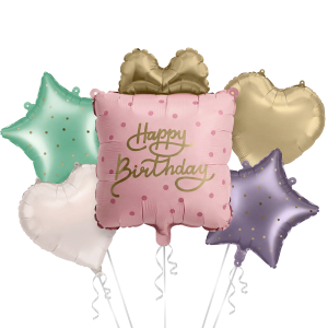 Комплект фолиеви балони Подарък Happy Birthday
