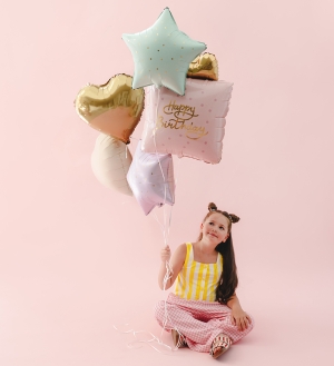 Комплект фолиеви балони Подарък Happy Birthday