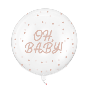 Прозрачен PVC балон Oh Baby