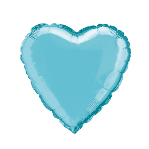 Фолиев балон "Сърце", Pastel Blue