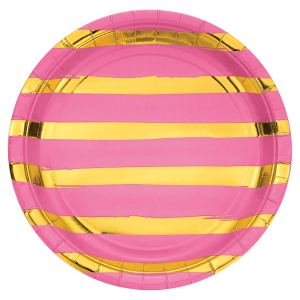 Stripes &amp; Dots, Candy Pink Големи чинийки