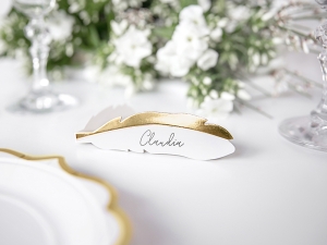 White & Gold, Placecards